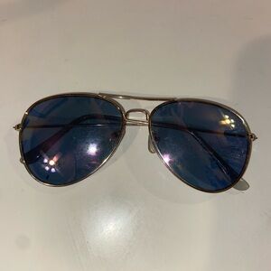 American Eagle Outfitters Blue Aviator Sunglasses
